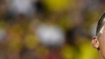 El colombiano James Rodríguez festeja su golazo ante EE.UU. (Foto: EFE/Gerardo Mora)