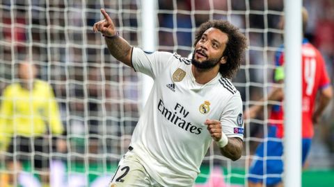 Real Madrid tuvo en Marcelo al elemento que alargó la estancia de Lopetegui. Foto: EFE/Mariscal