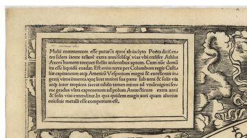 Este es el mapa que incluyó por primera vez la palabra América.