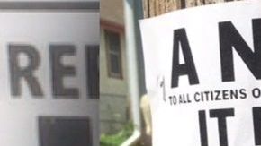 "Es tu deber reportar a extranjeros indocumentados", dice parte del cartel.