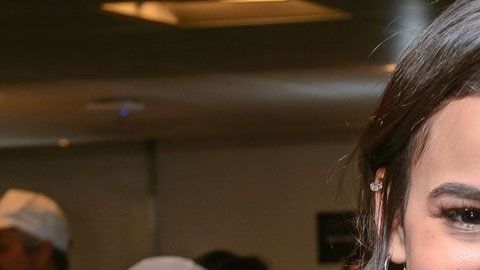 Bruna Marquezine feliz con Shakira.