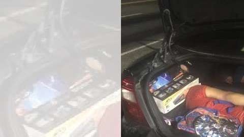 Los tres inmigrantes fueron encontrados en un maletero.