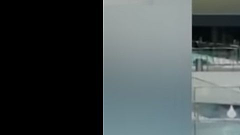 Captura de pantalla del accidente en el video de YouTube.