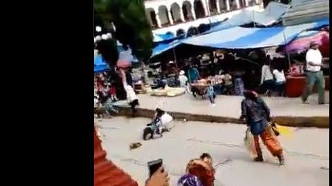Danzantes en Oaxaca.