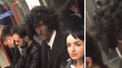 El hombre argumentaba que su disfraz no tenía nada de malo.