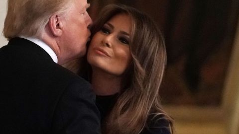 El presidente Trump y la primera dama Melania lideraron un evento el miércoles pasado.