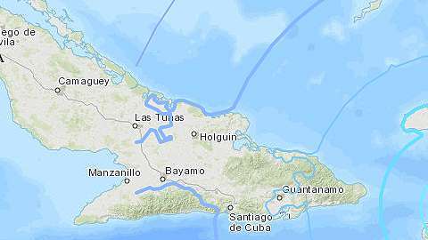 El epicentro del sismo, cerca de Ti Port-de-Paix, en el norte de Haití.