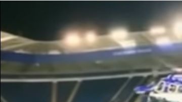 El helicóptero despegó desde la cancha del King Power Stadium