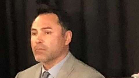 Saúl 'Canelo' Álvarez y Óscar de la Hoya.