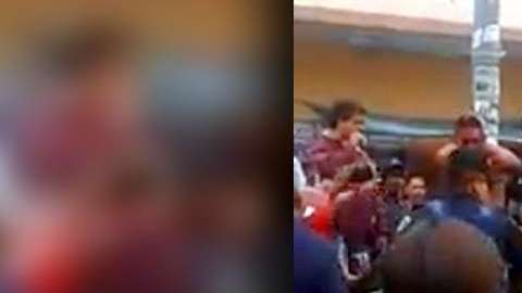 Trataron de linchar a ladrones.