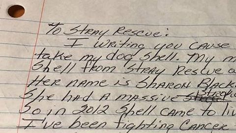 Carta con el último deseo antes de morir de una paciente con cáncer.