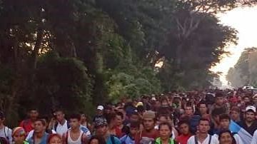 Miles de hondureños han cruzado a terrritorio mexicano.