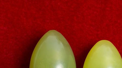 Los famosos huevos de jade.