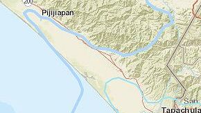 El sismo ocurrió a 5 millas  al este de Nueva Concepción, en Guatemala.