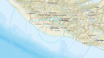 El sismo ocurrió a 5 millas  al este de Nueva Concepción, en Guatemala.