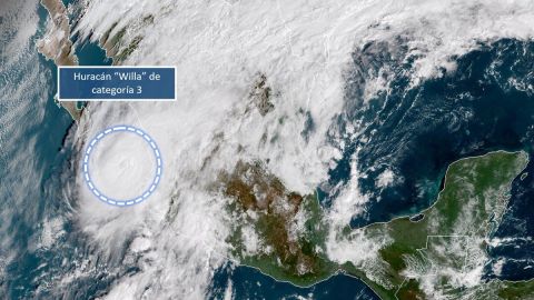 Avanza Willa en el Pacífico mexicano.