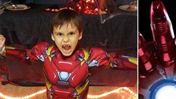 Un niño de cinco años con cáncer y su súper héroe favorito.