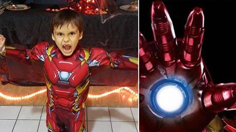 Un niño de cinco años con cáncer y su súper héroe favorito.