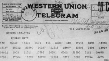 Este es el telegrama que cambió la suerte de la Primera Guerra Mundial.