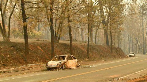 El incendio Camp en Butte es devastador.