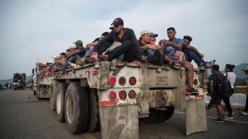 Los migrantes siguen su camino en México.