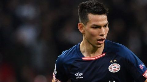 El futbolista mexicano del PSV Eindhoven Hirving Lozano.