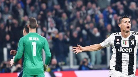 Cristiano Ronaldo no pudo llevar al triunfo a la Juventus frente al Manchester United en Champions.