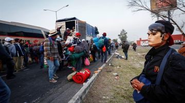 Los migrantes avanzan por territorio mexicano.