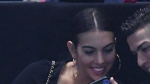 Cristiano Ronaldo y  Georgina Rodríguez también vieron un partido de tenis en el O2 Arena de Londres.