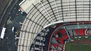 Las pésimas condiciones del estadio Azteca obligaron a la cancelación del juego
