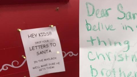 La carta de la niña.