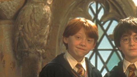 Los actores Rupert Grint, Emma Watson y Daniel Radcliffe en una escena de 'Harry Potter'.