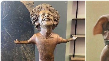 El busto de Mohamed Salah es blanco de memes en Twitter