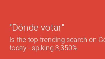 La información de Google Trends.