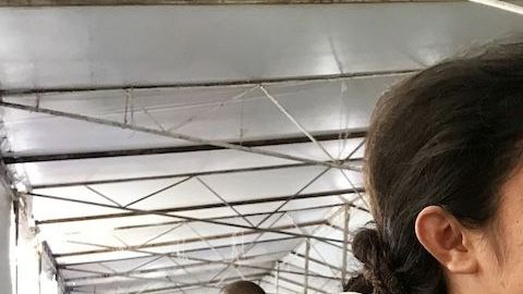 Evelyn Martínez, hondureña, tiene siete meses de embarazo.