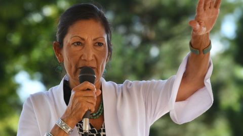 Deb Haaland ganó en Nuevo México.  MARK RALSTON/AFP/Getty Images