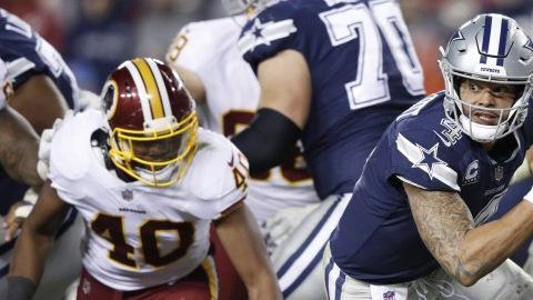 Dak Prescott intentará llevar a la victoria a Dallas ante los Washington Redskins.