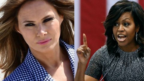 Sigue el intercambio entre la primera dama y su antecesora, Michelle Obama