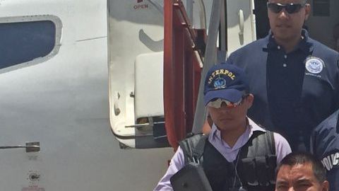 Santos López Alonzo a su arribo a Guatemala desde Los Ángeles en 2016