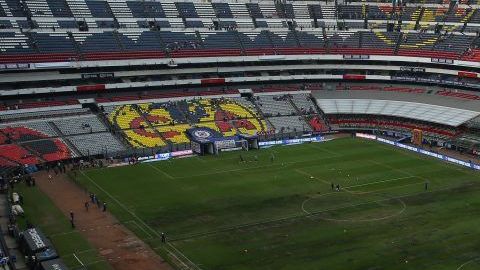La cancha del Estadio Azteca en la actualidad.