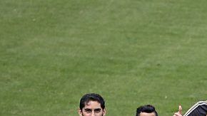 Jugadores de la selección mexicana de fútbol durante un entrenamiento en Mendoza, Argentina.