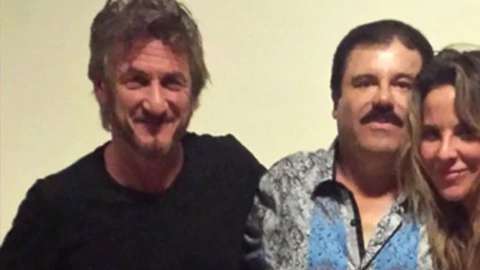 Sean Penn, "El Chapo" y Kate del Castillo.