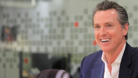 Gavin Newsom va a la delantera para gobernador de California. (Archivo)