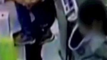 Cámaras de seguridad captaron al menor.