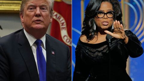 Donald Trump y  Oprah Winfrey.