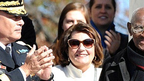 Richard Overton fue homenajeado en el Día del Veterano de 2013.