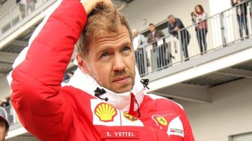 Sebastian Vettel estaba hecho una furia al final del GP de México.