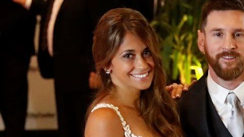 Lionel Messi y Antonella Rocuzzo.