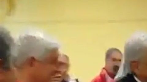 López Obrador visitó Ampuero en 2017, donde se encontró con familiares.