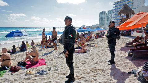 La vigilancia en Cancún ha aumentado.